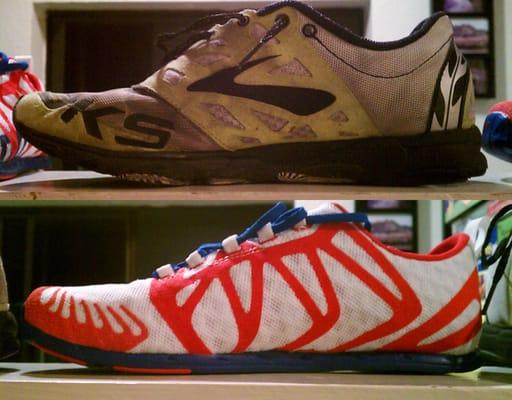 Inov-8 Road-X-Treme 138 vs Brooks T7 Racer