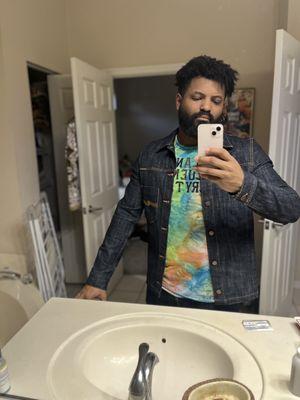 Atlanta Influences Everything ice dye shirt