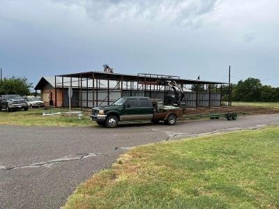 Metal storage building