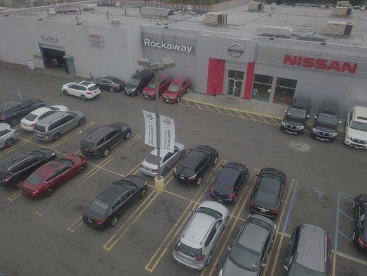 SECOND OVERHEAD VIEW OF ROCKAWAY NISSAN