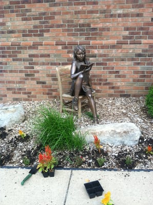 Pretty flowers planted by the Brentwood Library crew!