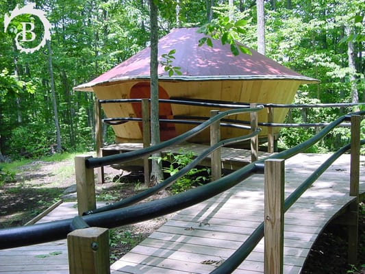 Nedoba Yurt- a gem in the woods!  overnight camping