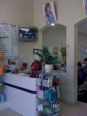 Inside expo hair