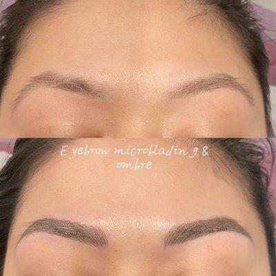 Eyebrow microblading & ombre