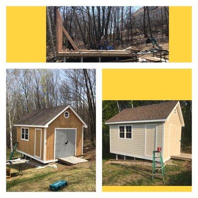 Custom build shed and painting