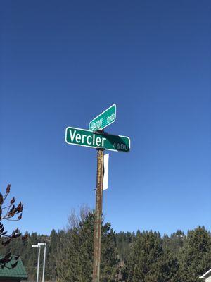 The intersection the USPS said was Vercler Lane, NOT Vercler Road.