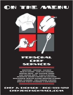 Personal Chef Flyer