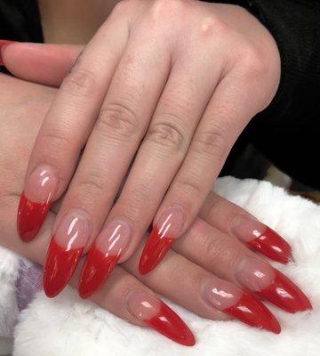 Red French Tip set !!