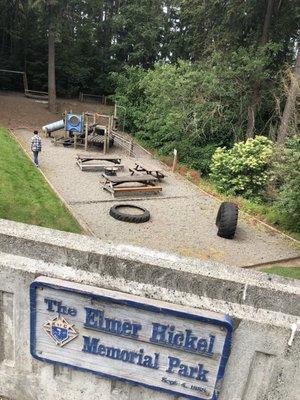 Park adjacent to church