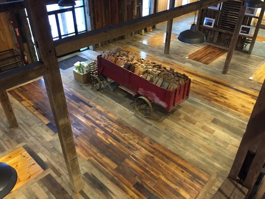 Our Flooring and Paneling Show Room displays our flooring in larger floor inlays that give you a good feel of what the product feels like.