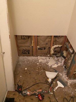 Removal of Drywall