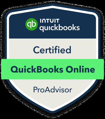 Certified Quickbooks Online ProAdvisor