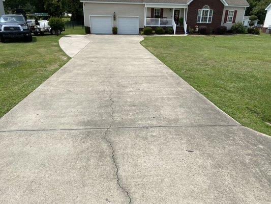 Before of driveway