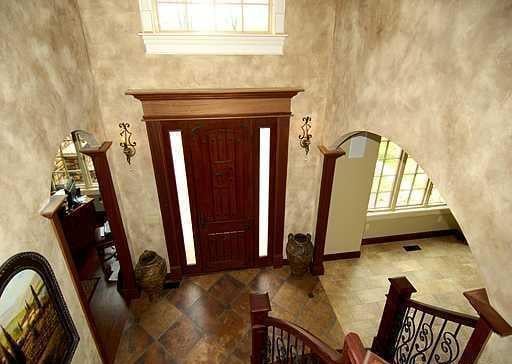 Custom built home in Montgomery, NY.
Grand entry foyer with office to the left, living room to the right, and main staircase...