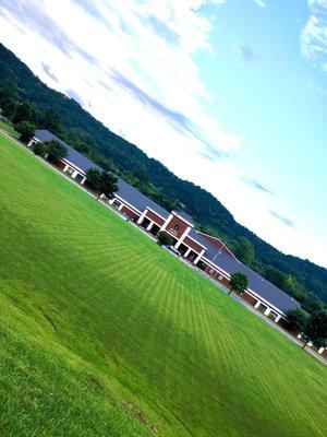 Front of Red Bank Elementary School, Fall, 2021.