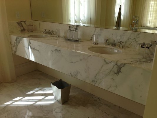 Marble vanity