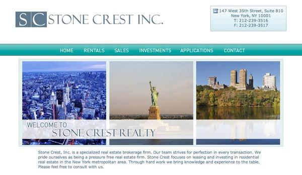 Stone Crest Home page.