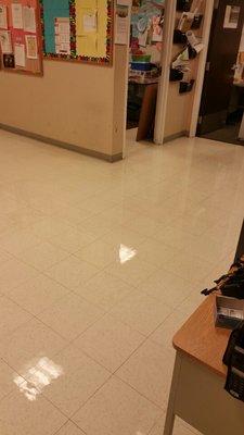 Strip/Scrub cleaning/Waxing for vinyl floor for Barnes and Noble store