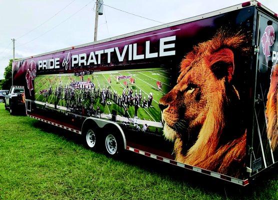 Full Wrap 34' Trailer for PHS Band in Prattville!