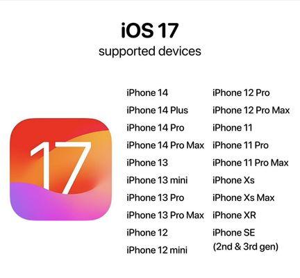 iOS 17 Releases in September of this year.  If your phone has a single digit number, you're going to need to upgrade to use it.