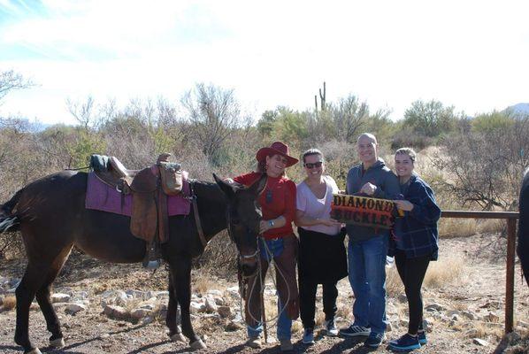 Happy guests at the end of the trail