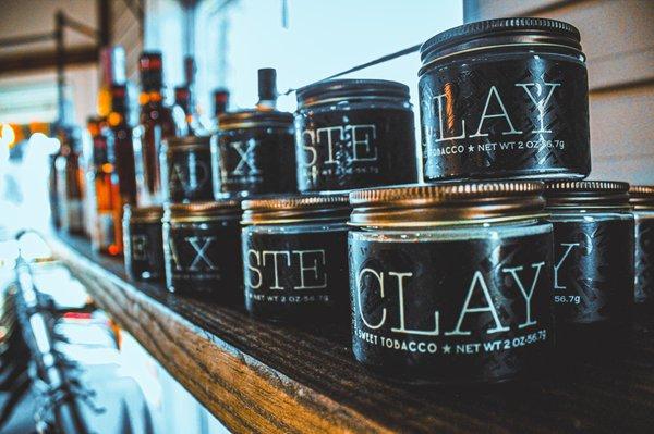 1821 man made has everything to pomade,paste, clay, beard balm, and whiskey shaped shampoos! Don't forget the beard oil!