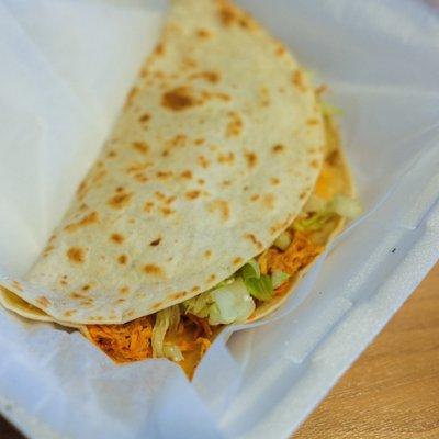 Spicy chicken quesadilla