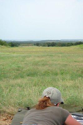 One half of our Tac Pro power couple, Michelle, on the range!