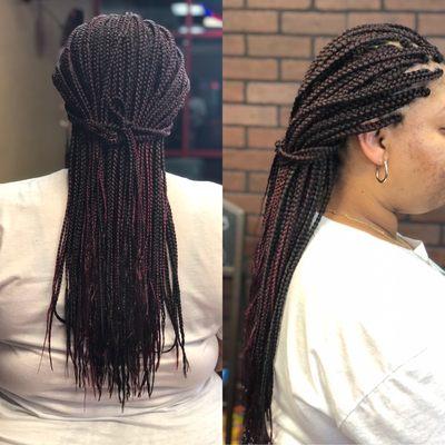 Braids done by Madena walk-ins welcome.