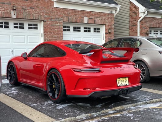 One of One GT3 Porsche looking stunning after a Wash N' Wax. We are the top rated mobile Detailer in Central NJ!