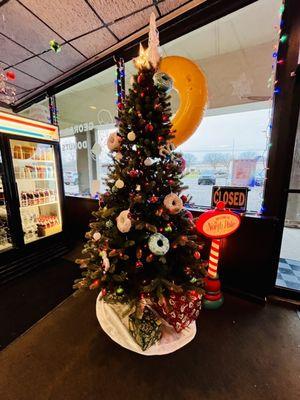 Doughnut Christmas tree