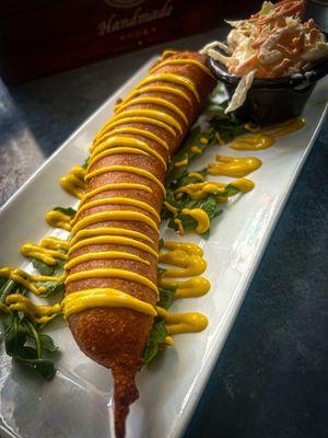 Barcade Corndog - Nathan's Hot Dog with Jalapeños Corn Batter