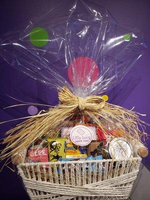 Gift baskets available in store or order ahead. Little Lucy can accommodate most dietary restrictions.