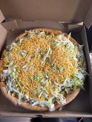 Taco pizza - fantastic! No tomatoes for me.