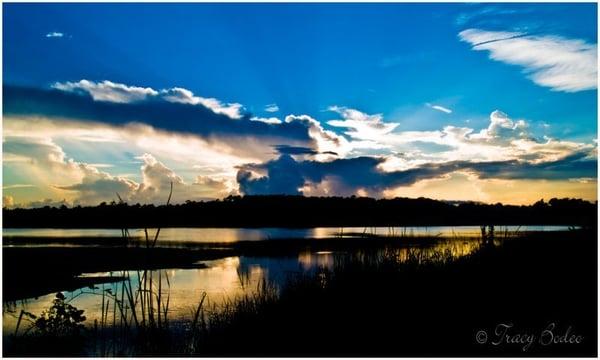 Twilight over Bolsa Chica Wetlands Sanctuary