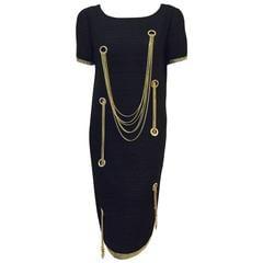 Chanel Dress With Grommets and Chains