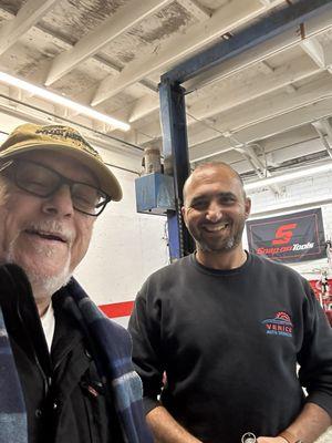 Neil with Michael, Owner of Venice Auto Repair.