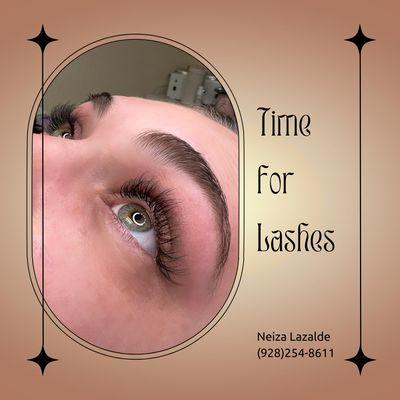 Hybrid lashes and eyebrow wax