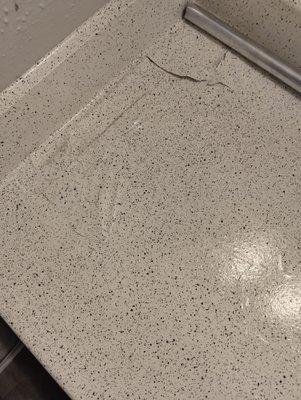 Paint on counter coming off