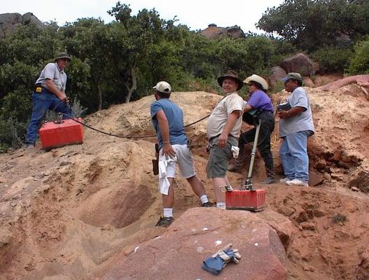 Searching for treasure in the OK hills.