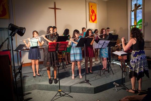 Flutes by the Sea Flute Choir concert.