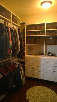 Custom closets!  Designed and installed by us!