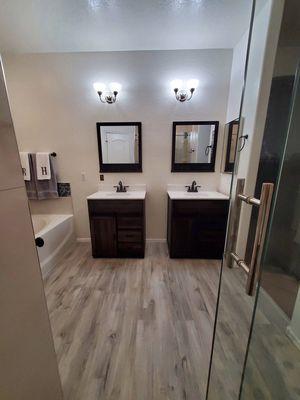 Gorgeous Bathroom remodel we did out in Mesa Arizona