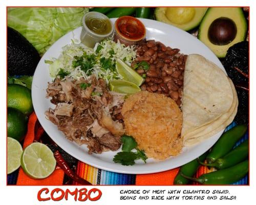 Carnitas Combination Plate