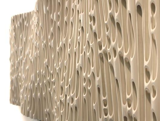 Jessica Drenk "WAVE" PVC Pipes Carved and Sanded