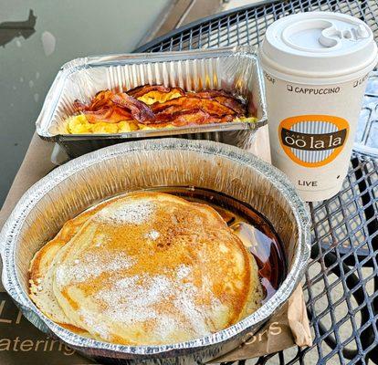 Wow! $27 for pancakes, eggs, bacon and coffee.