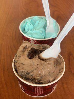 Cotton Candy and Chocolate Devotion (sub chocolate chips for caramel)