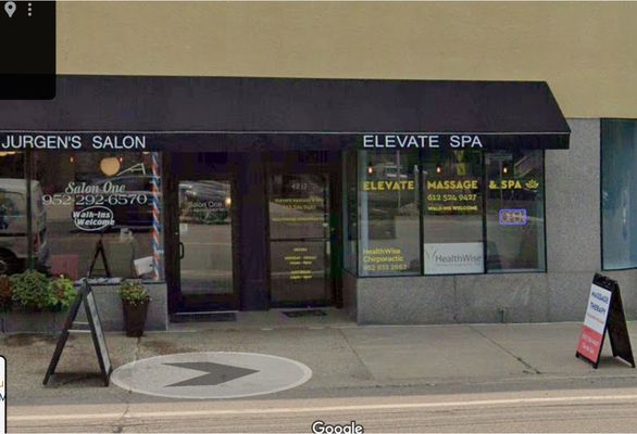 Store front from Google Maps