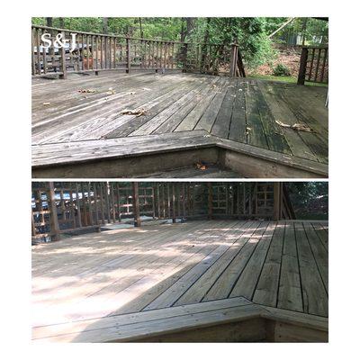 Deck cleaning