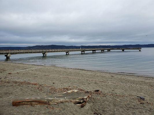 The lovely,  long pier to walk on. Fisherman love this pier I'm told!